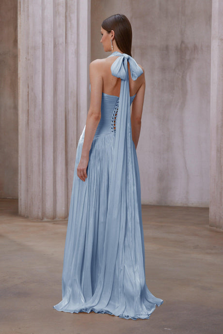 Selmori Verdelune Gathered Maxi Dress