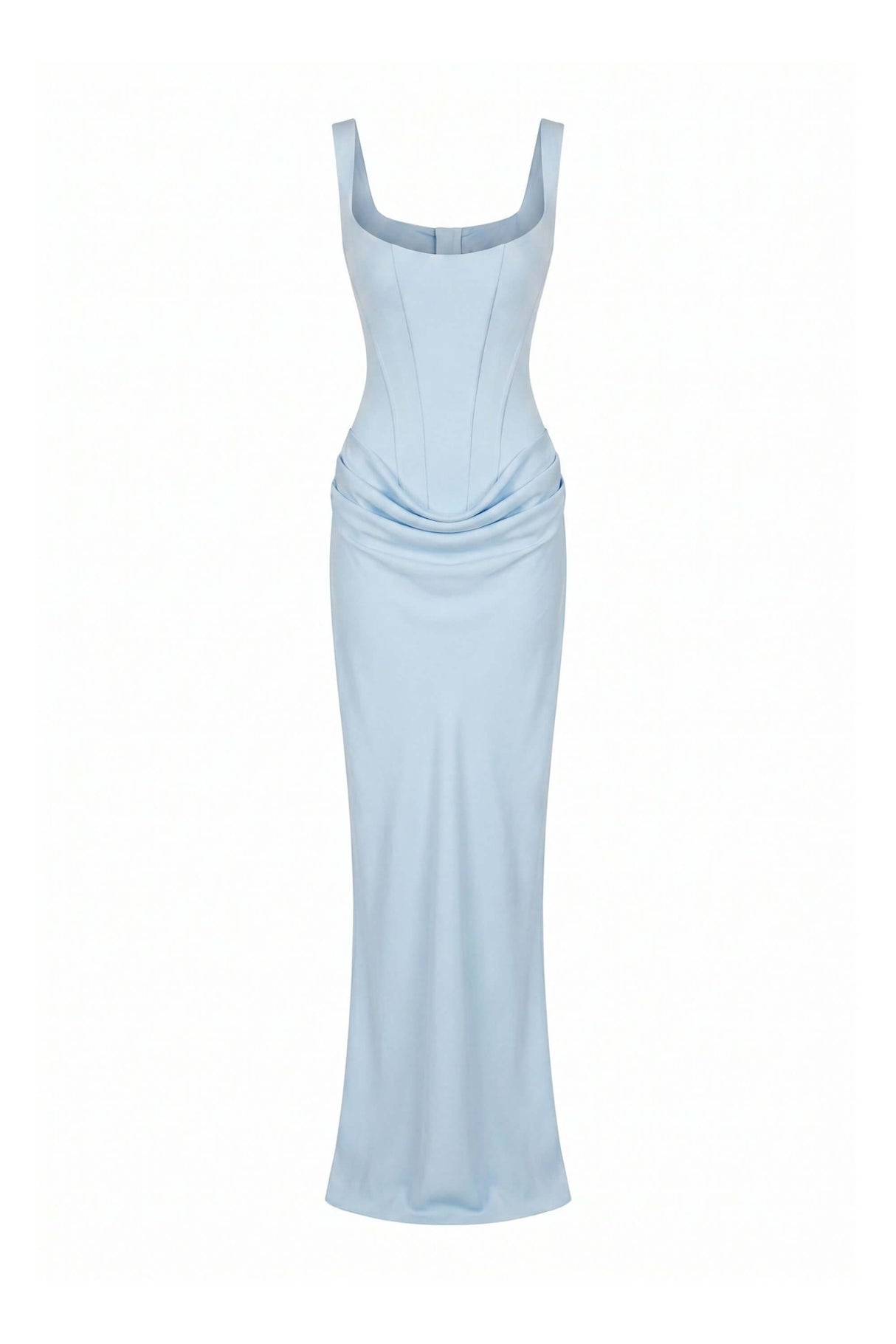 Hortense Sleeveless Square Neck Corset Maxi Dress