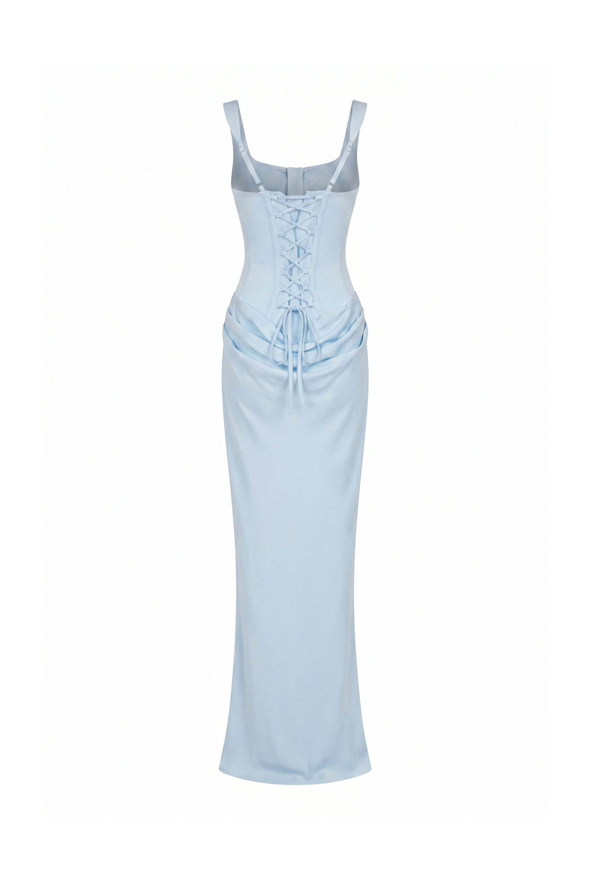 Hortense Sleeveless Square Neck Corset Maxi Dress