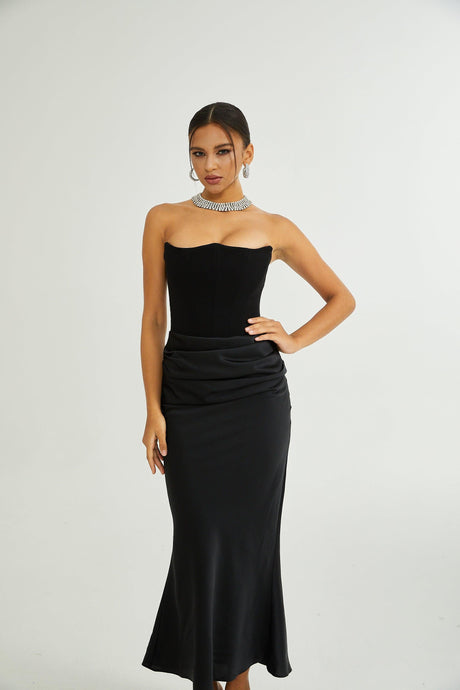 Selmori Aurore Off-Shoulder Maxi Dress