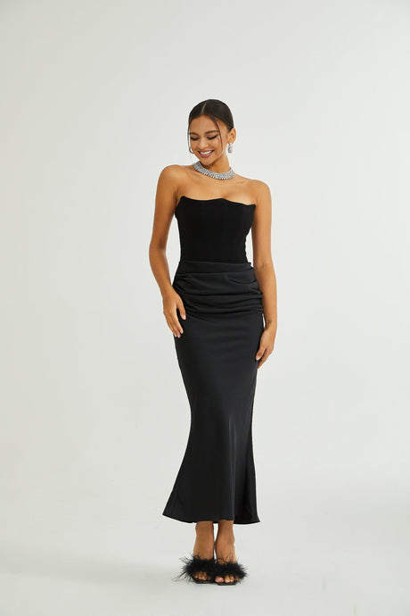 Selmori Aurore Off-Shoulder Maxi Dress
