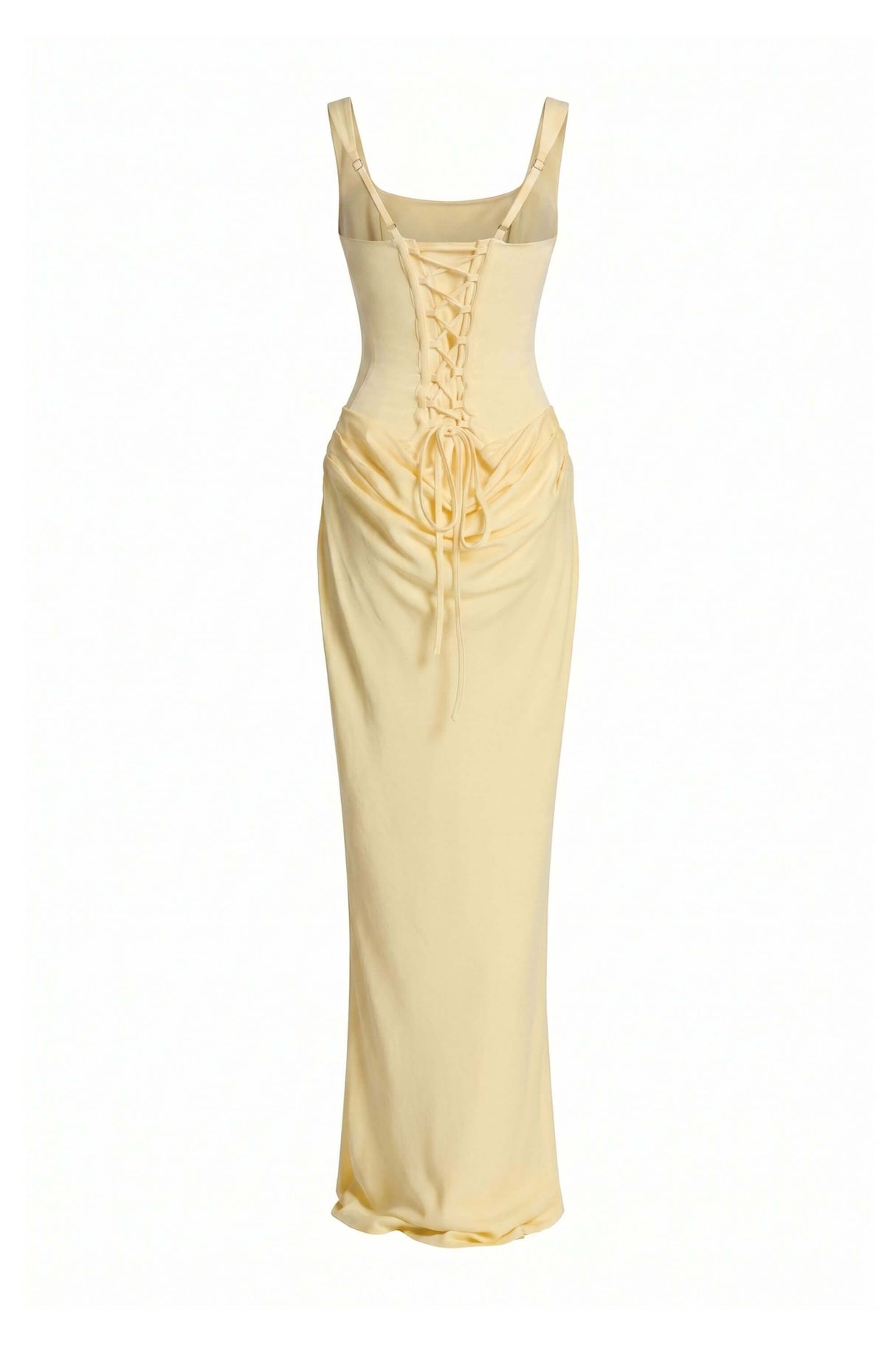 Hortense Sleeveless Square Neck Corset Maxi Dress