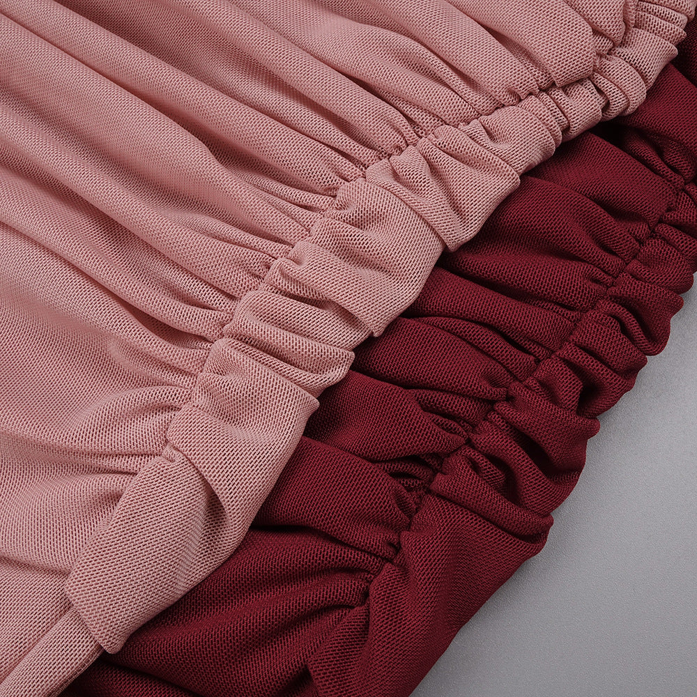Apolline Off-Shoulder Draped Evening Maxi Dress