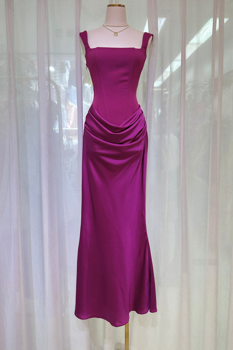 Hortense Square Neck Corset Maxi Dress