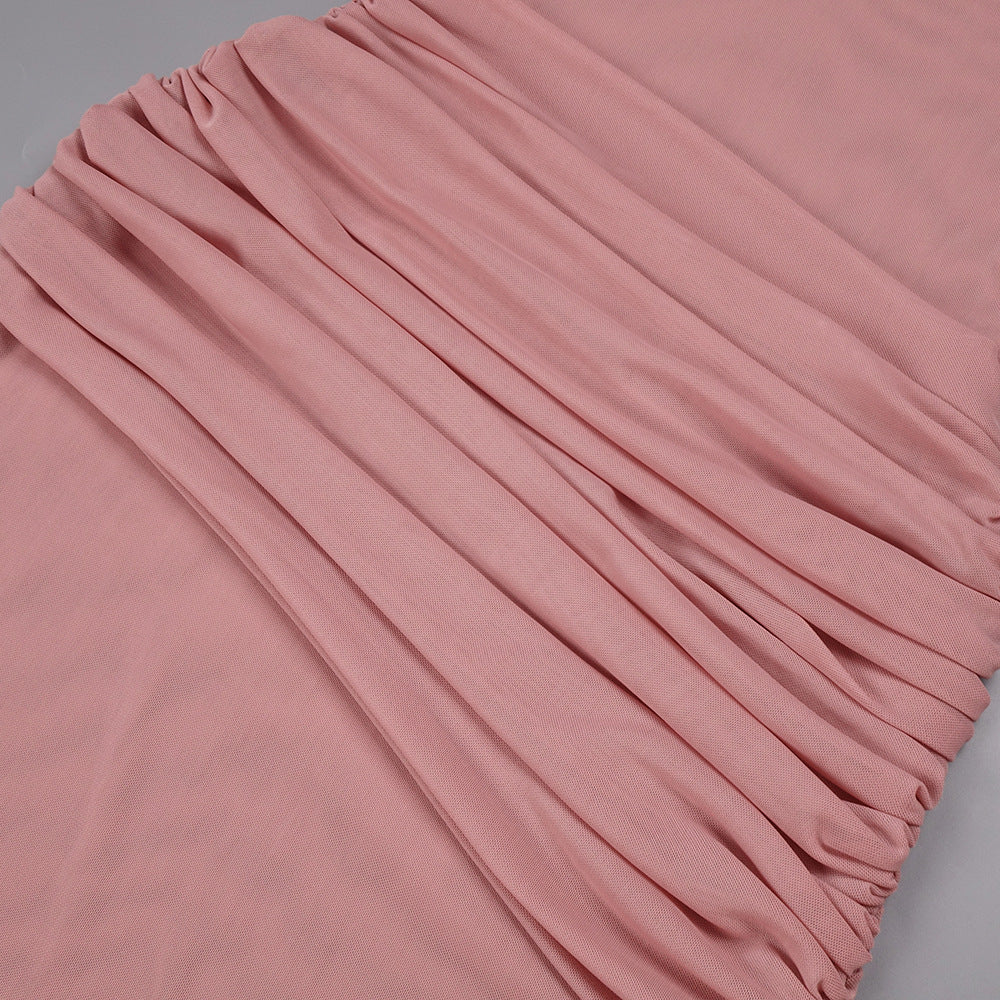 Apolline Off-Shoulder Draped Evening Maxi Dress