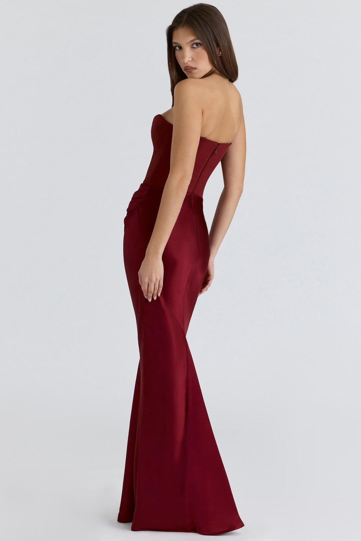 Selmori Vianne Off-Shoulder Corset Maxi Dress