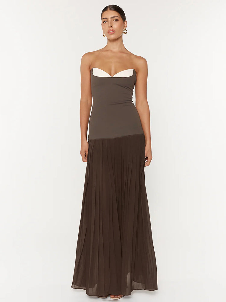 Selmori Ludivine Strapless Maxi Dress