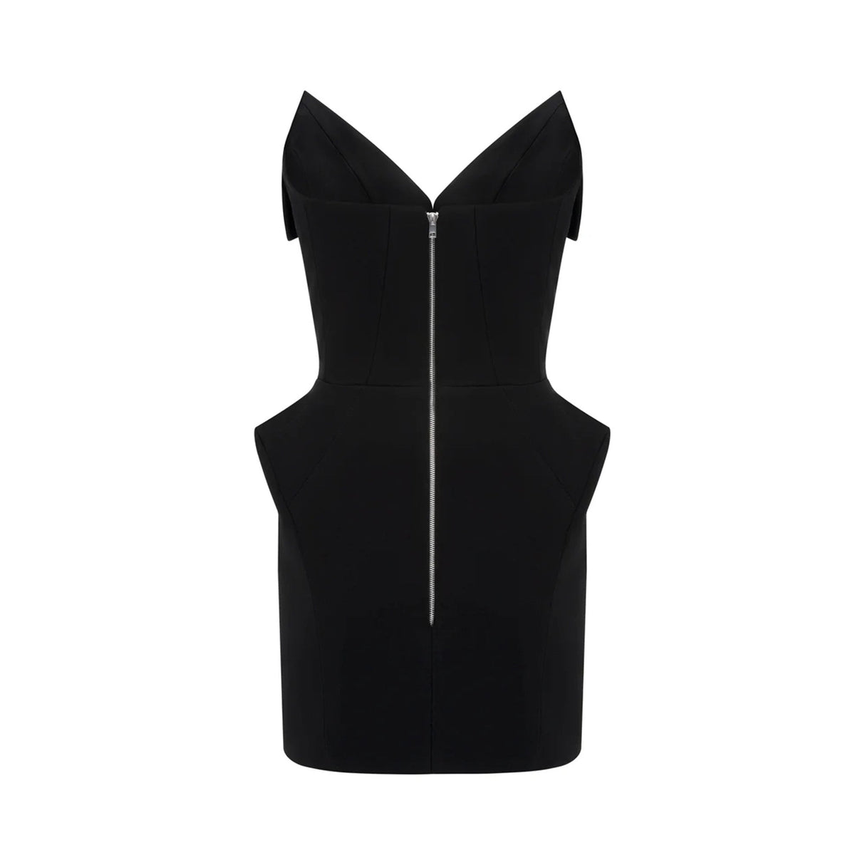 Selmori Béatrice Black Barrel Waist Corset Mini Dress