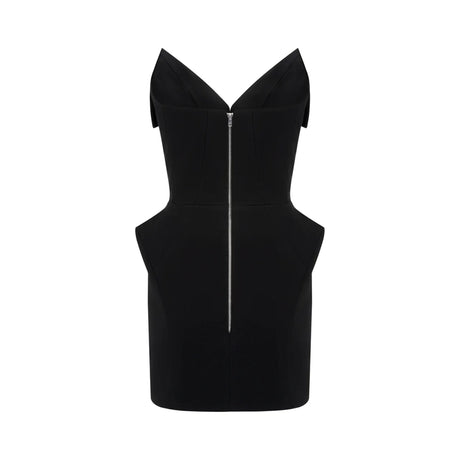Selmori Béatrice Black Barrel Waist Corset Mini Dress