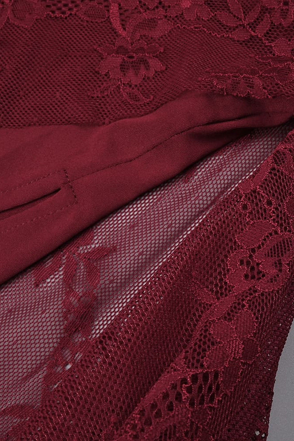 Angélique One Shoulder Draped Lace Maxi Dress - Red_-_selmori.com_-_16