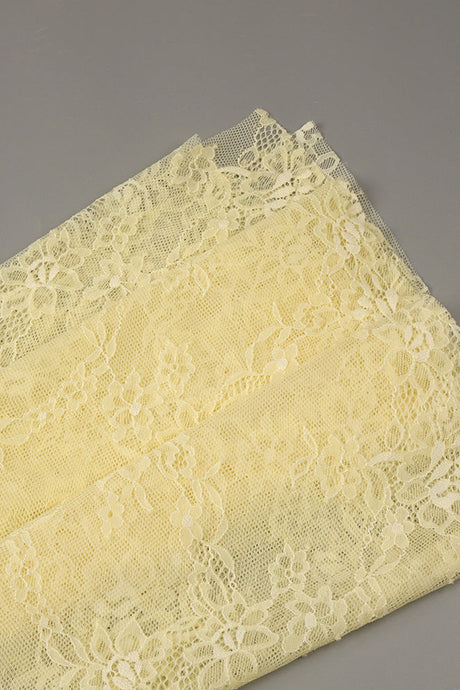 Angélique One Shoulder Draped Lace Maxi Dress - Yellow_-_selmori.com_-_14