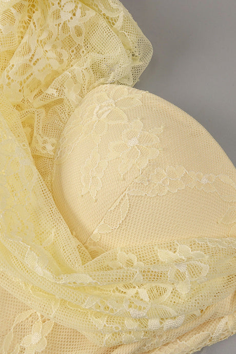 Angélique One Shoulder Draped Lace Maxi Dress - Yellow_-_selmori.com_-_22