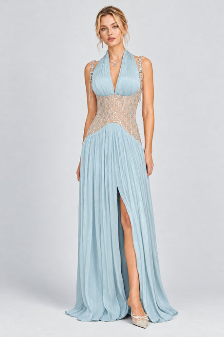 Aquarelle Rhinestone Panel Maxi Dress - Light Blue_-_selmori.com_-_01