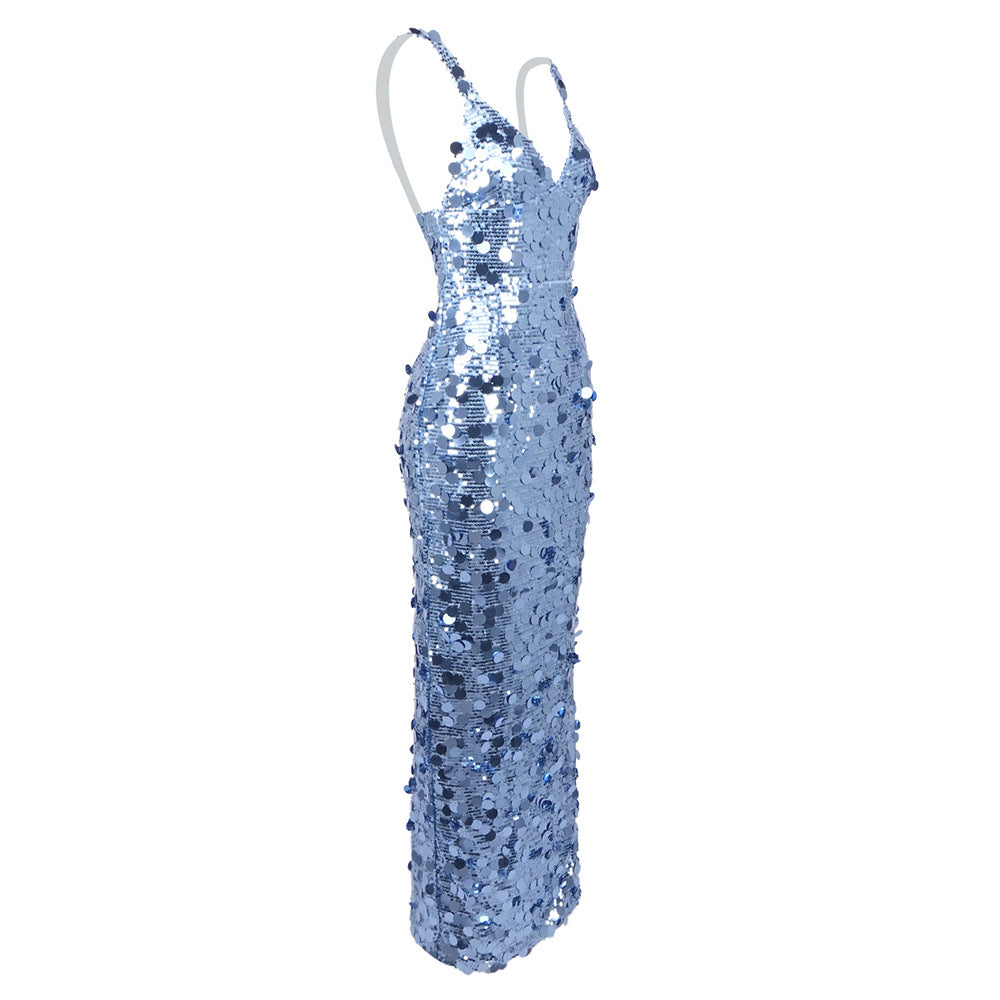 Éliane Sequin Maxi Dress