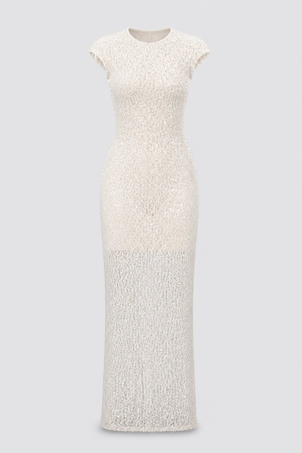 Caliste Sequin Cap-Sleeve Open-Back Maxi Dress - White_-_selmori.com_-_03