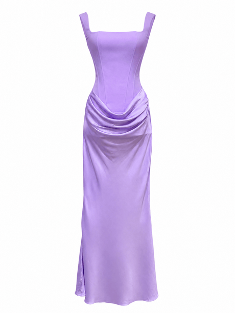 Hortense Square Neck Corset Maxi Dress