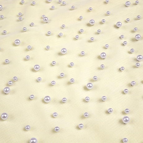 Ciselée Pearl Beaded Open Back Mermaid Maxi Dress