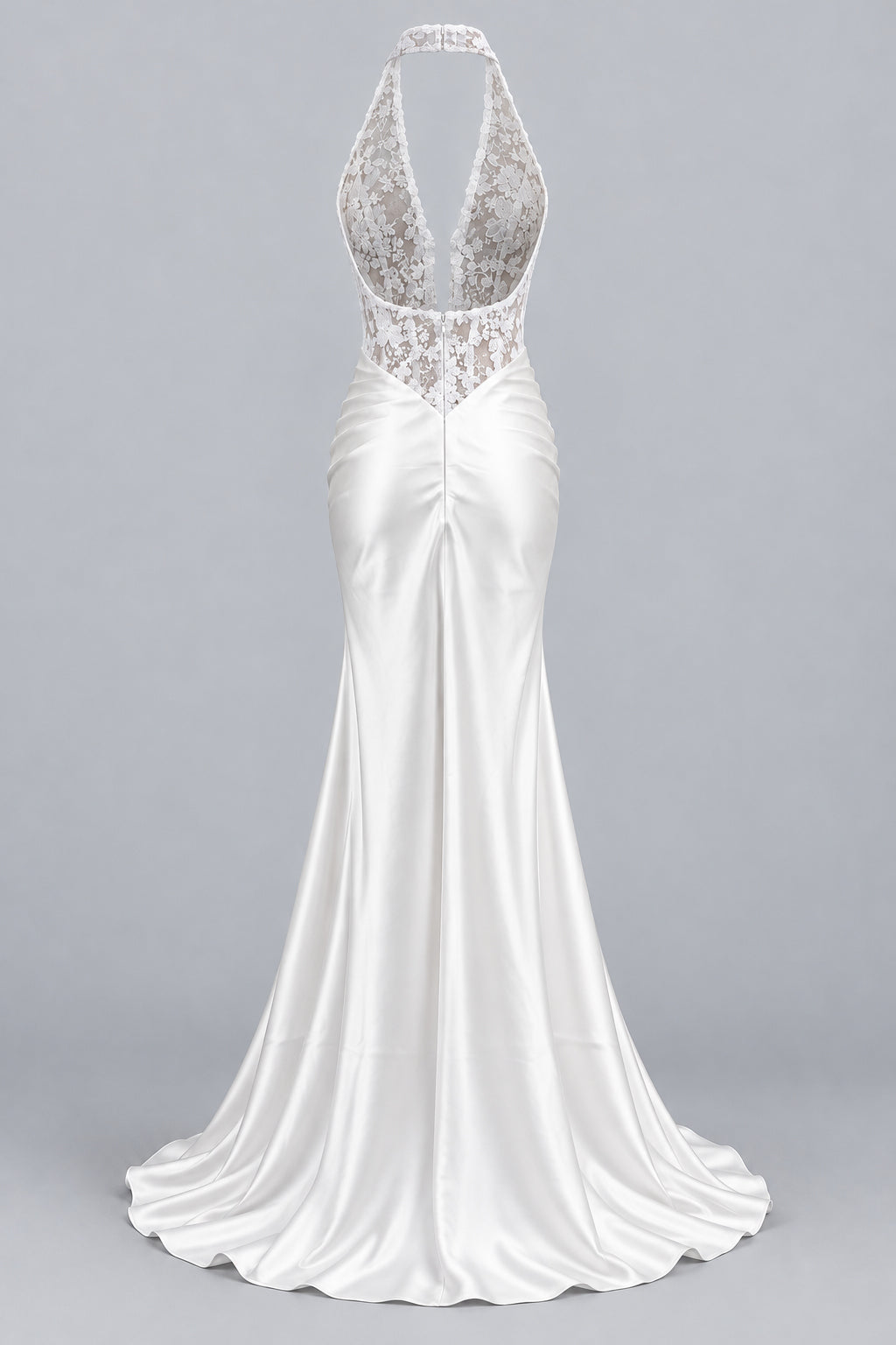 Cyréliane Halter Lace Satin Fishtail Maxi Dress - White_-_selmori.com_-_04