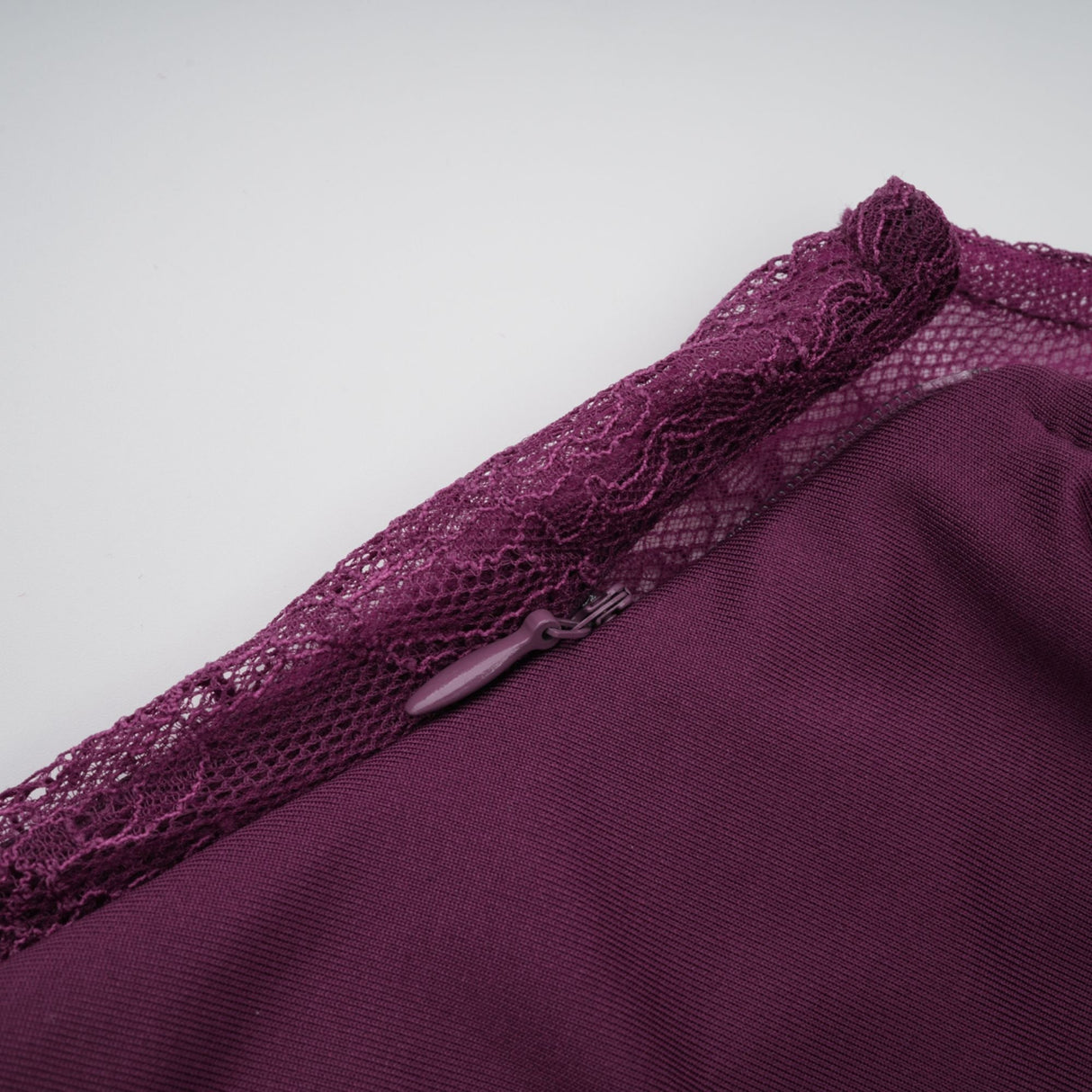 Selmori Célestine Magenta Lace Bodice Ruched Maxi Dress