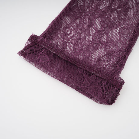 Selmori Célestine Magenta Lace Bodice Ruched Maxi Dress