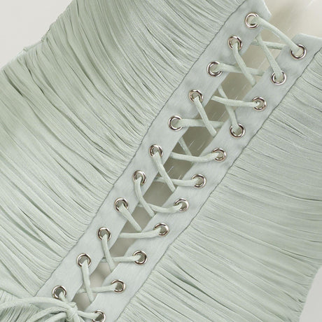 Selmori Verdelune Gathered Maxi Dress