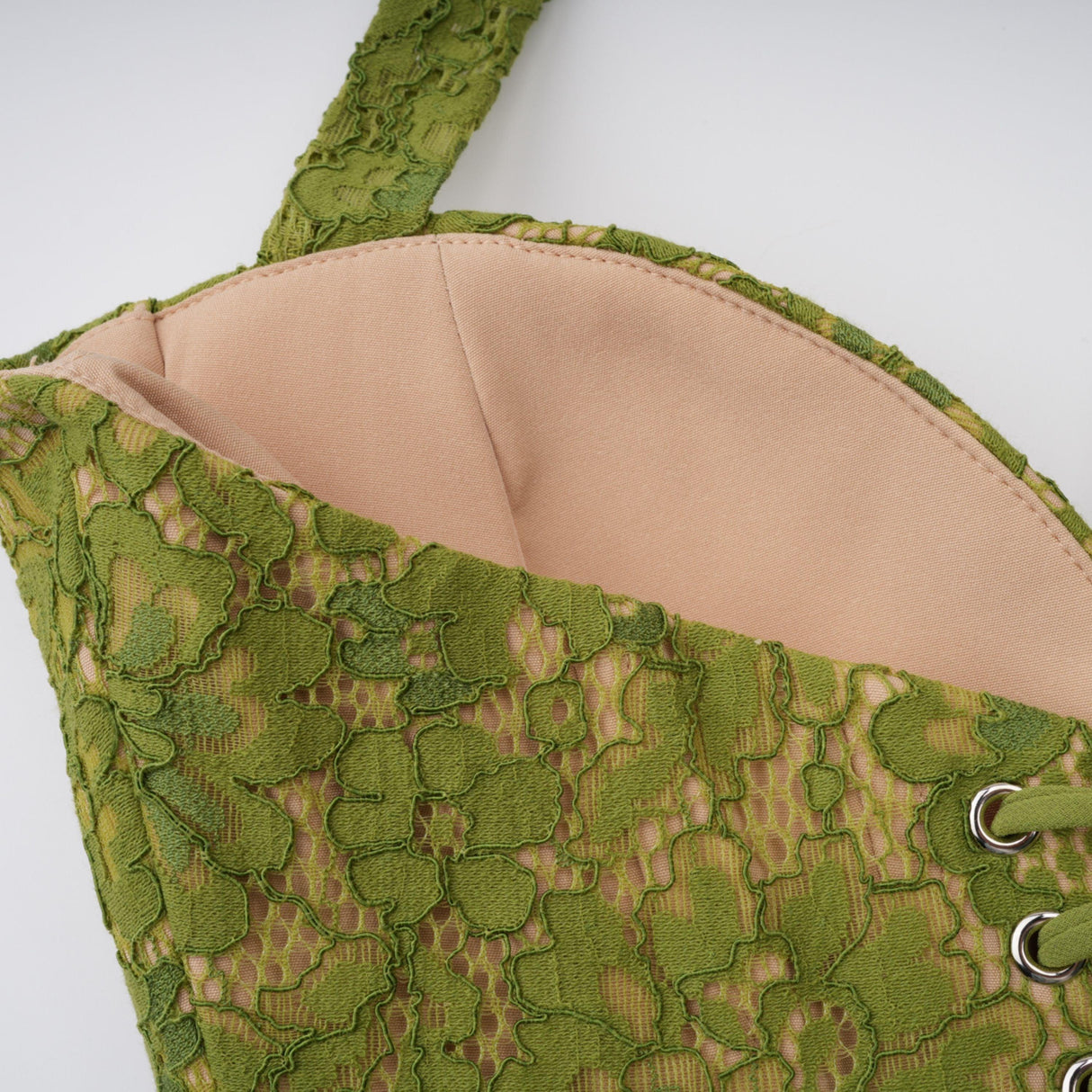 Selmori Isaline Emerald Corset Maxi Dress