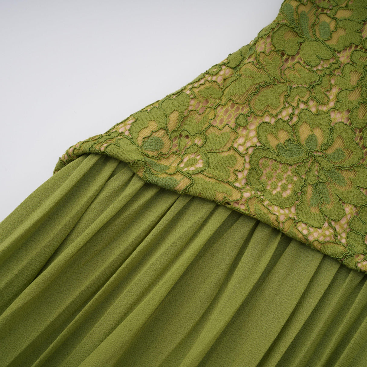 Selmori Isaline Emerald Corset Maxi Dress