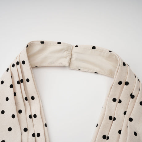 Selmori Estelle White Polka Dot Midi Dress