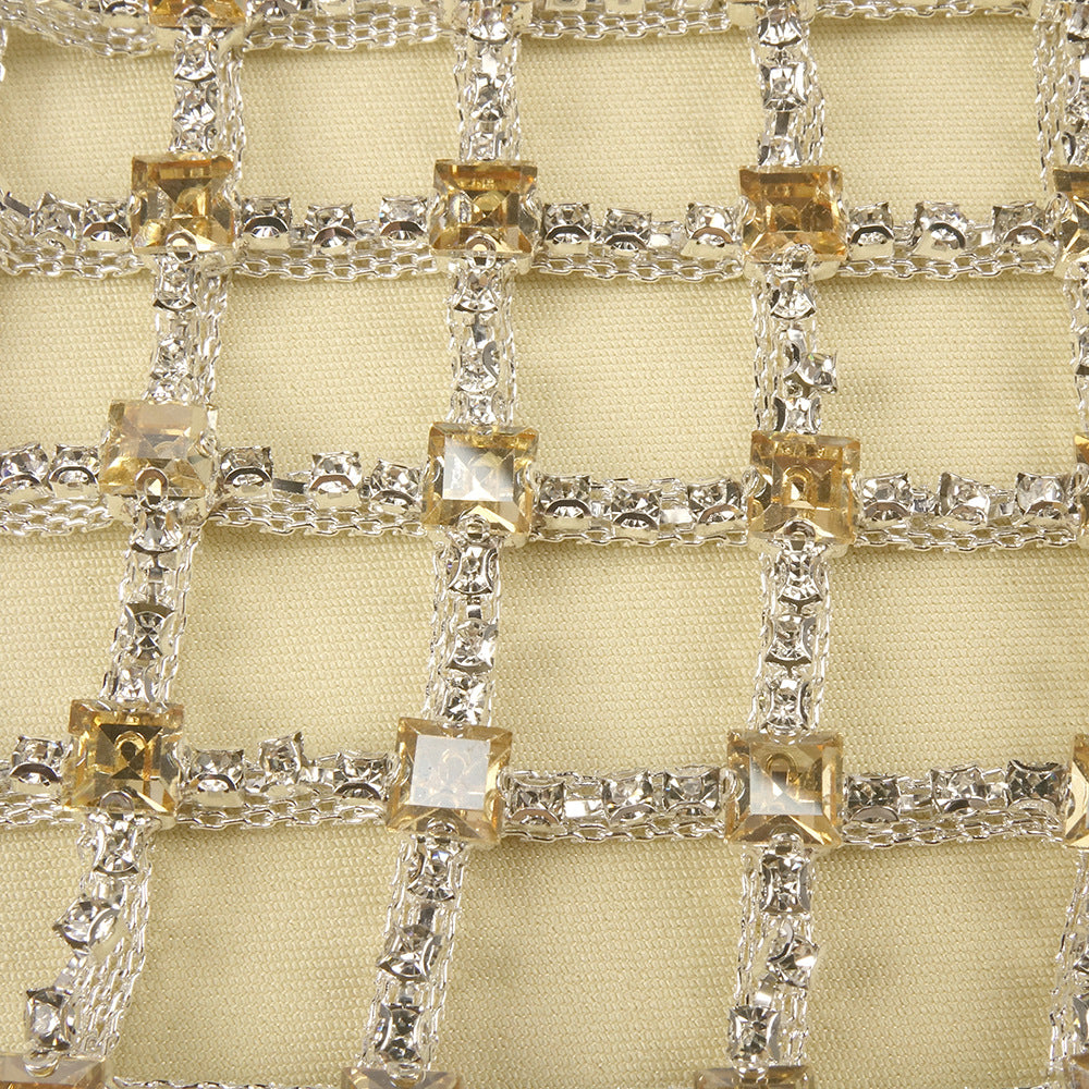 Désir Beaded Backless Maxi Dress Gold