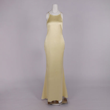 Désir Beaded Backless Maxi Dress Gold