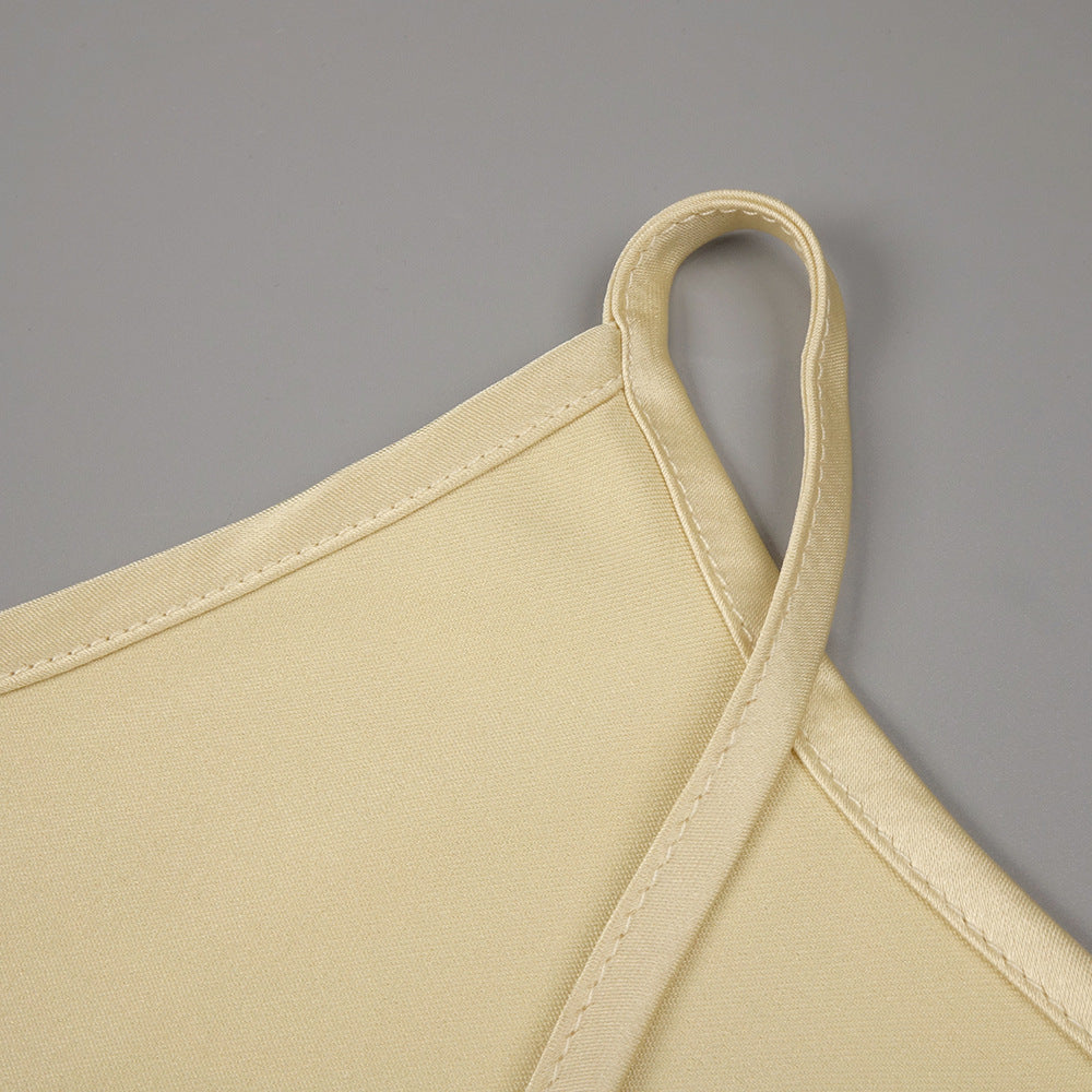 Désir Beaded Backless Maxi Dress Gold