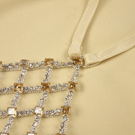 Désir Beaded Backless Maxi Dress Gold