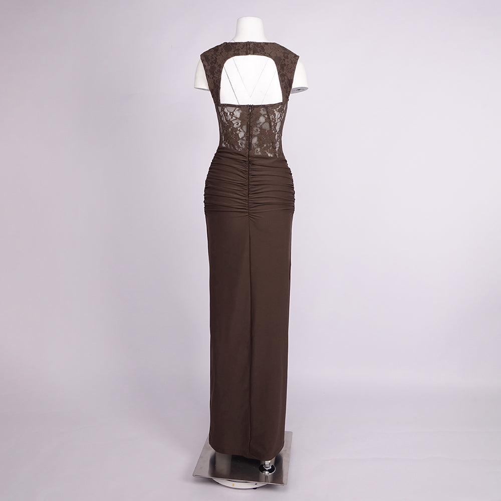 Fluidité Lace Corset Maxi Dress