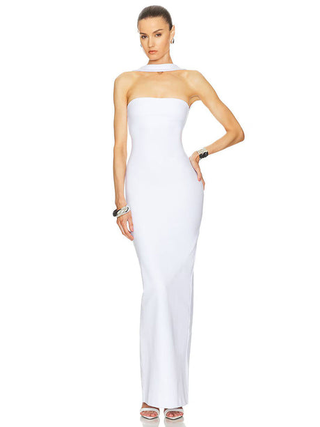 Selmori Clémence Strapless Evening Maxi Dress