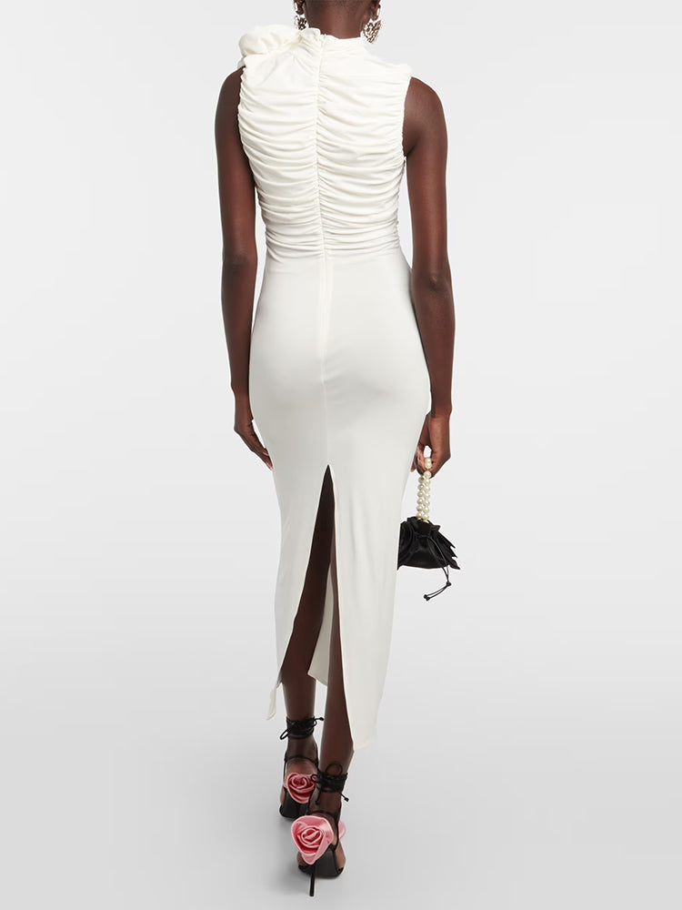 Selmori Odette Elegant Sleeveless Midi Dress