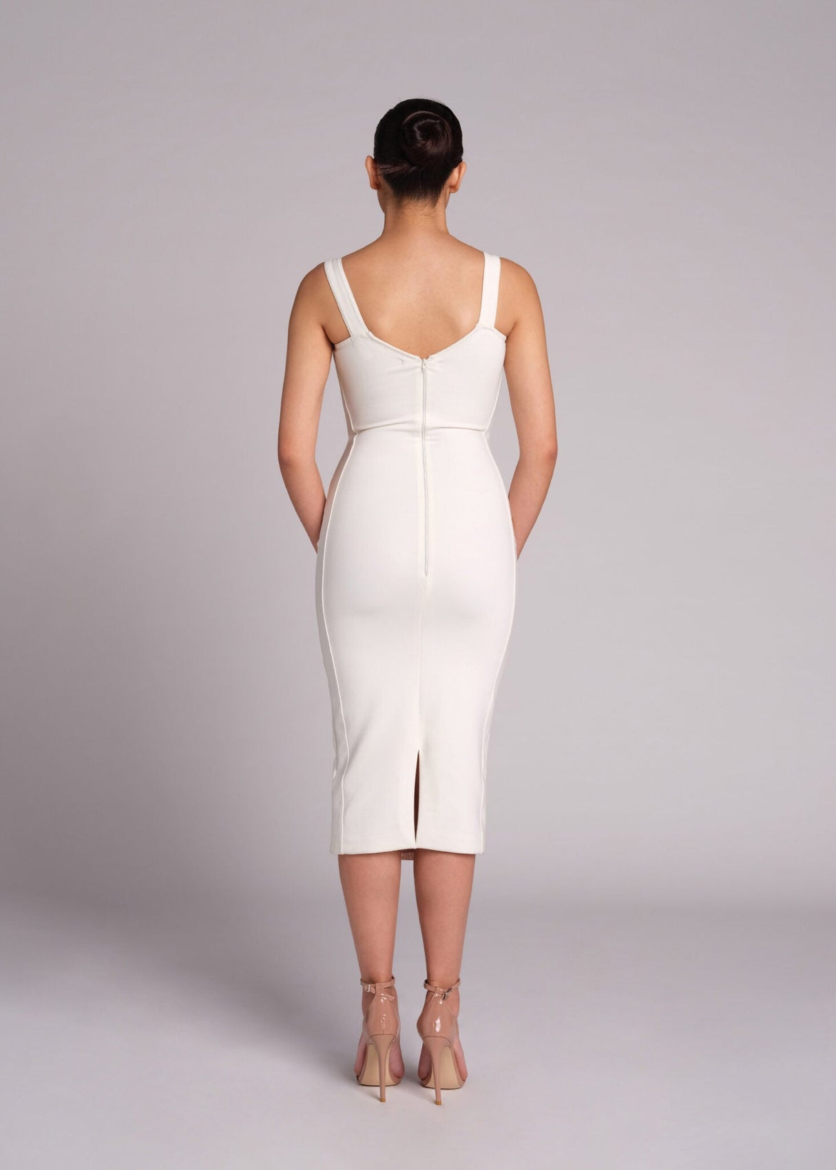 Selmori Thalia Lace Corset Midi Dress