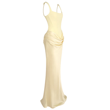 Hortense Square Neck Corset Maxi Dress