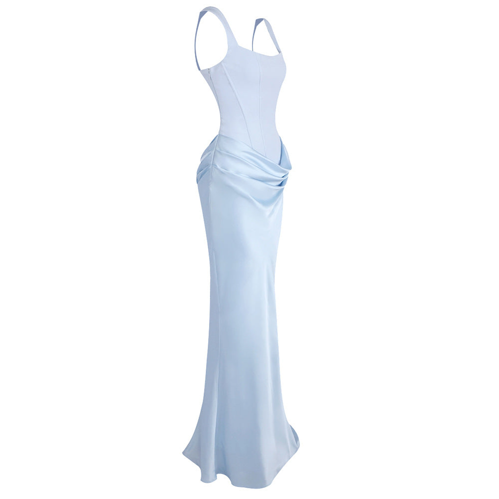 Hortense Square Neck Corset Maxi Dress