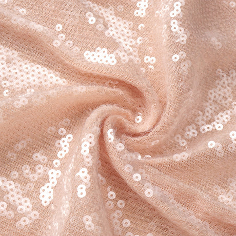 Hymne Blush Pink Sequin Strapless Evening Gown