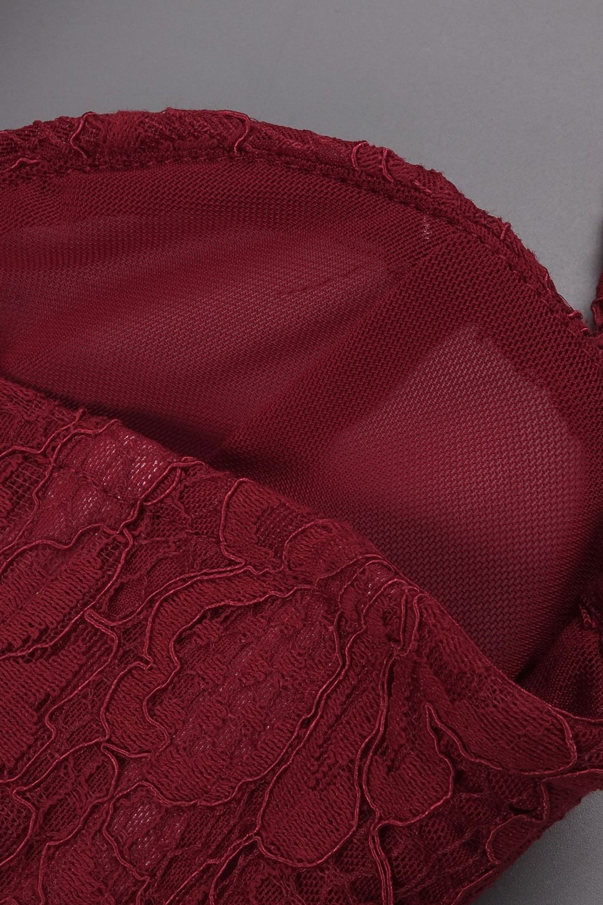 Isaline Halter Lace Corset Maxi Dress - Burgundy_-_selmori.com_-_17
