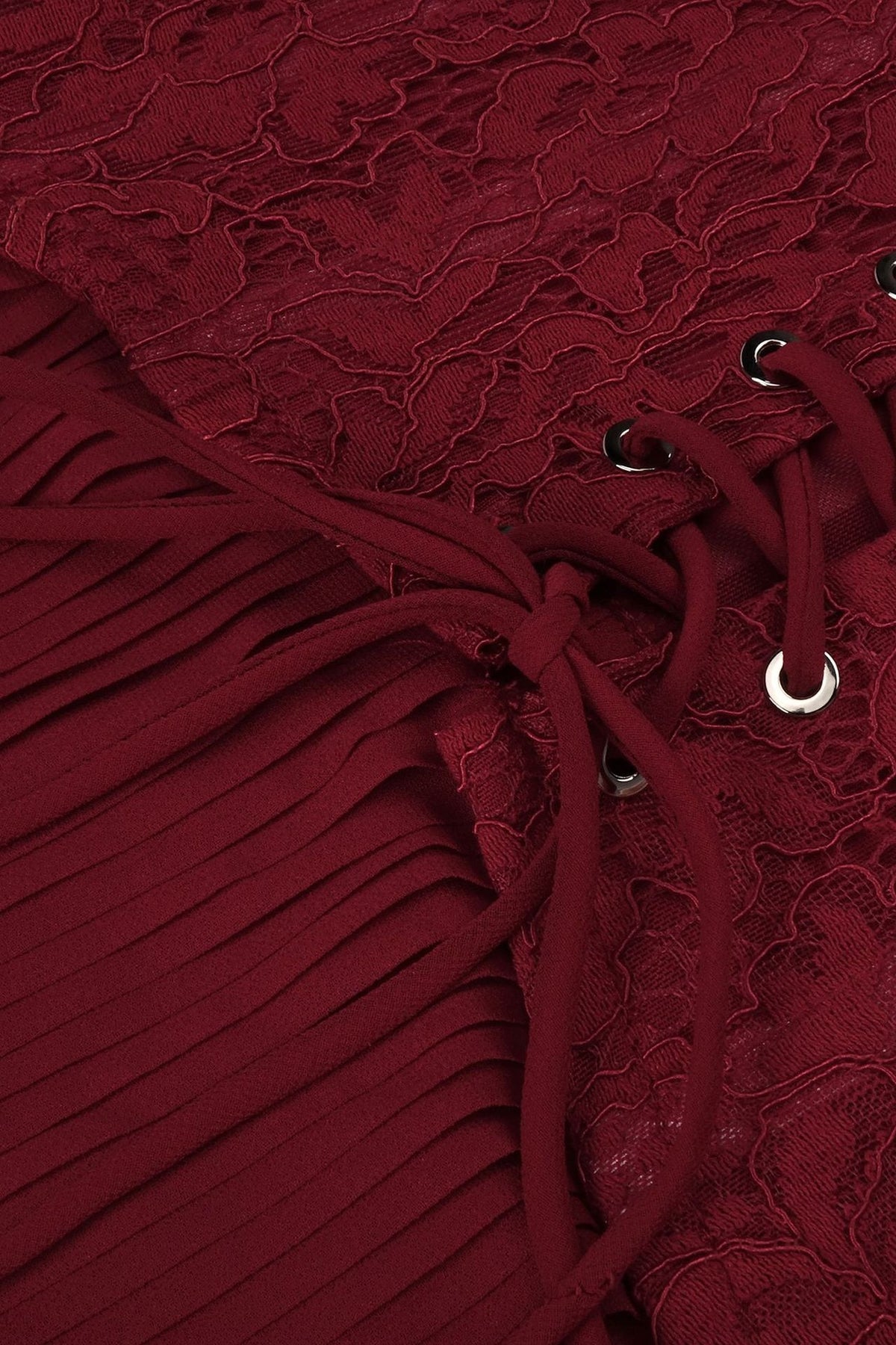 Isaline Halter Lace Corset Maxi Dress - Burgundy_-_selmori.com_-_18