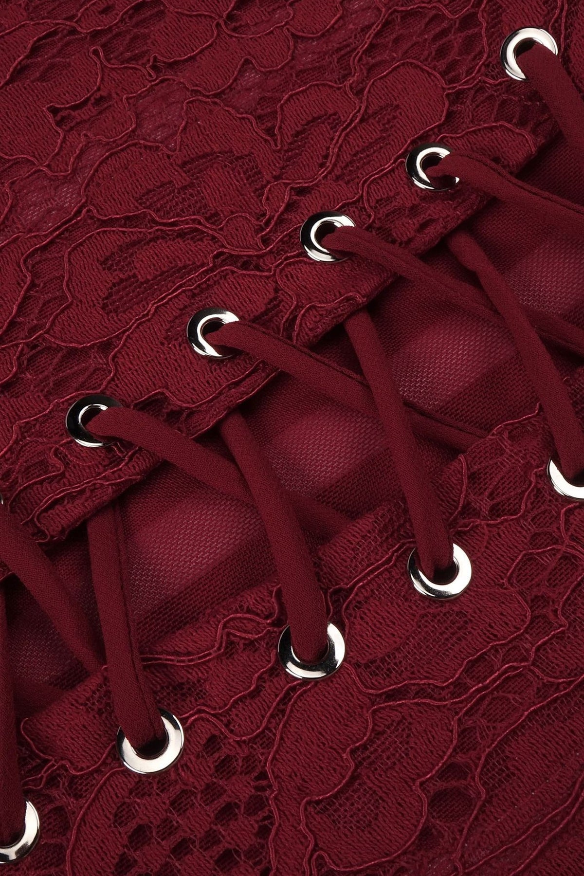 Isaline Halter Lace Corset Maxi Dress - Burgundy_-_selmori.com_-_20