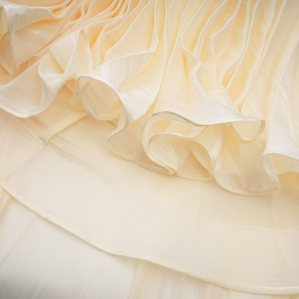 Mina Strapless Sweetheart Ruched Maxi Dress / Champagne