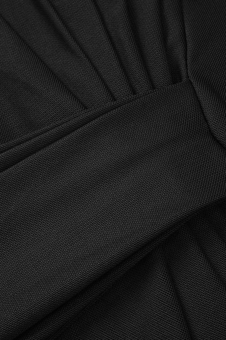 Noctuelle Off-Shoulder Ruched Maxi Dress - Black_-_selmori.com_-_10