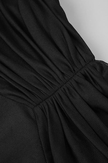 Noctuelle Off-Shoulder Ruched Maxi Dress - Black_-_selmori.com_-_11