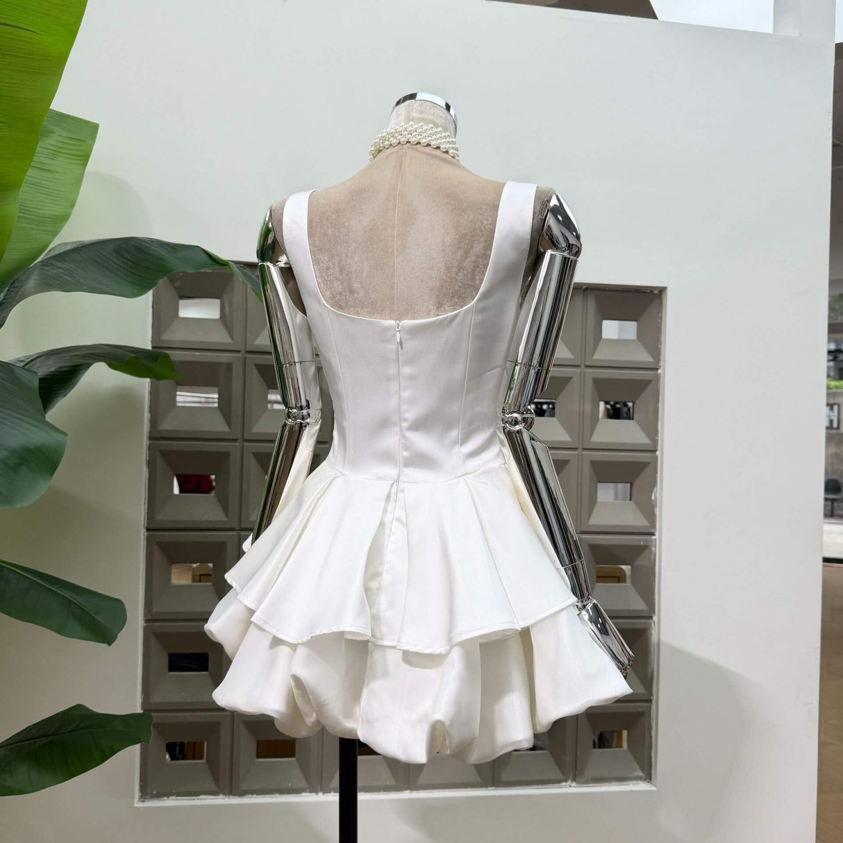 Harmonie Satin Mini Dress