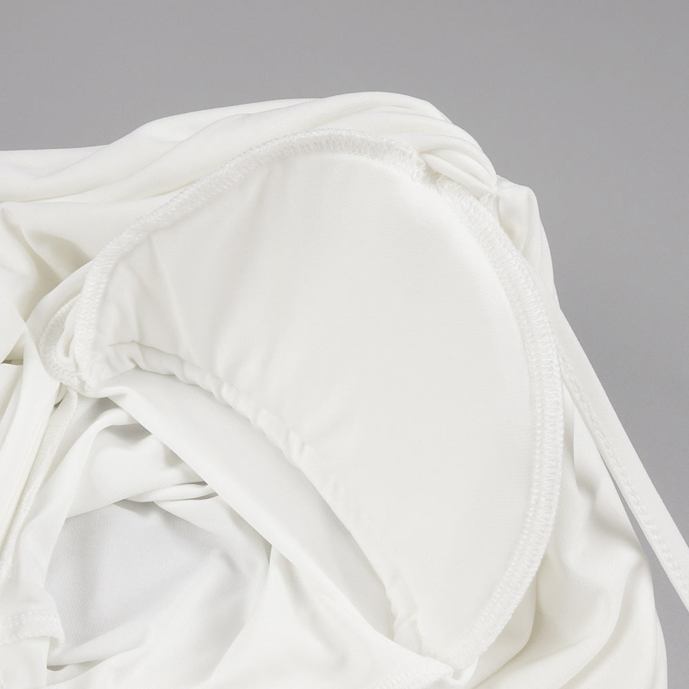 Selmori Lumière Long Sleeve Deep V Maxi Dress