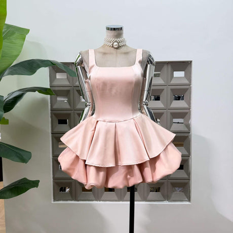 Harmonie Satin Mini Dress