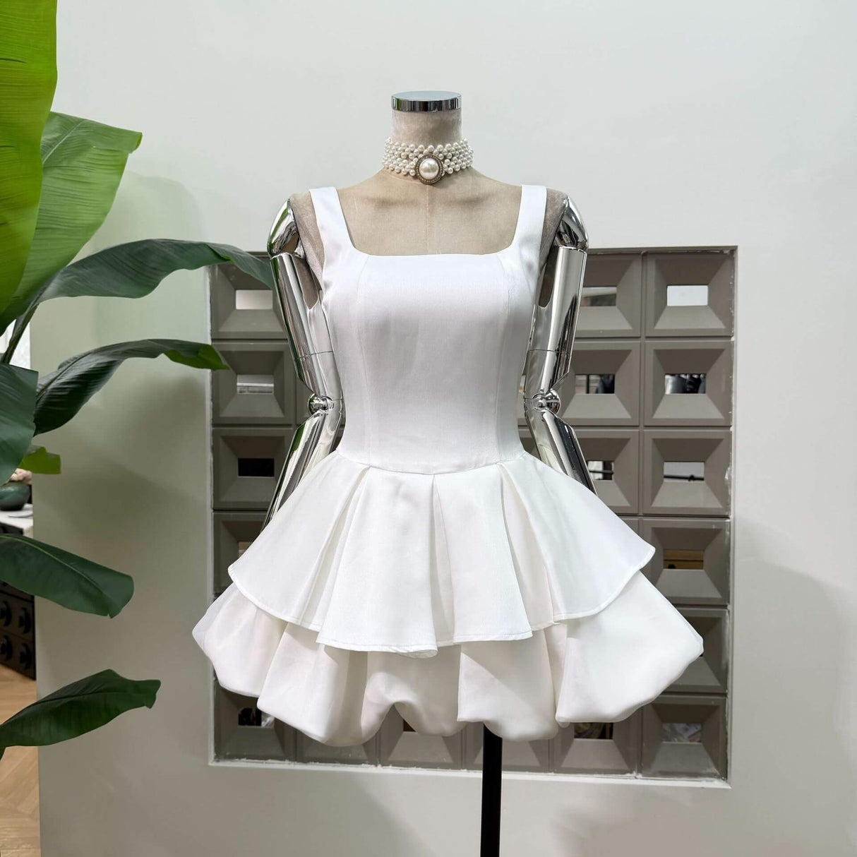 Harmonie Satin Mini Dress