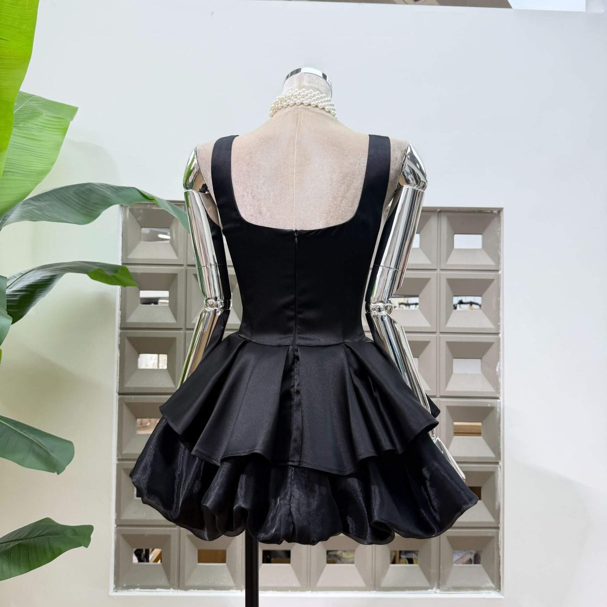 Harmonie Satin Mini Dress